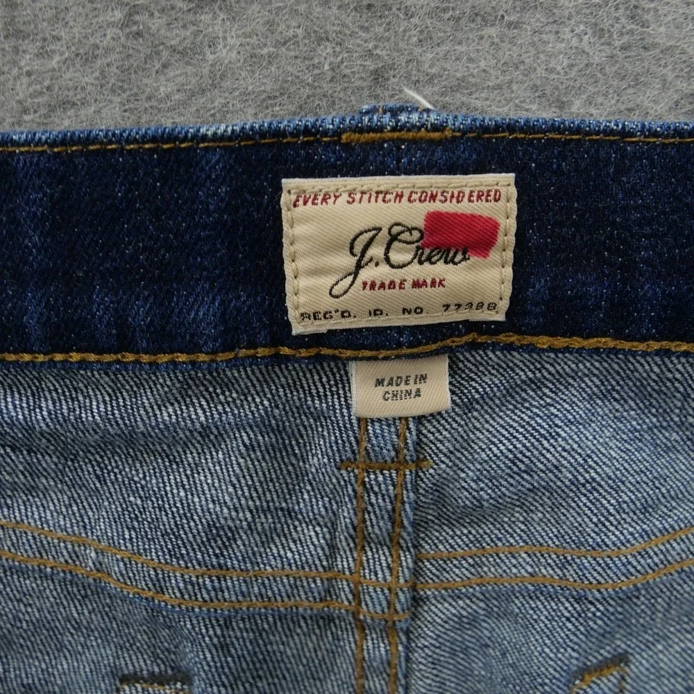 J Crew 484 Jeans Mens 31 Blue Slevedge Slim Straight Mid Rise Button Fly